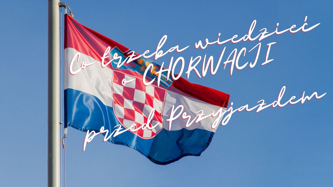 flaga Chorwacji na wietrze