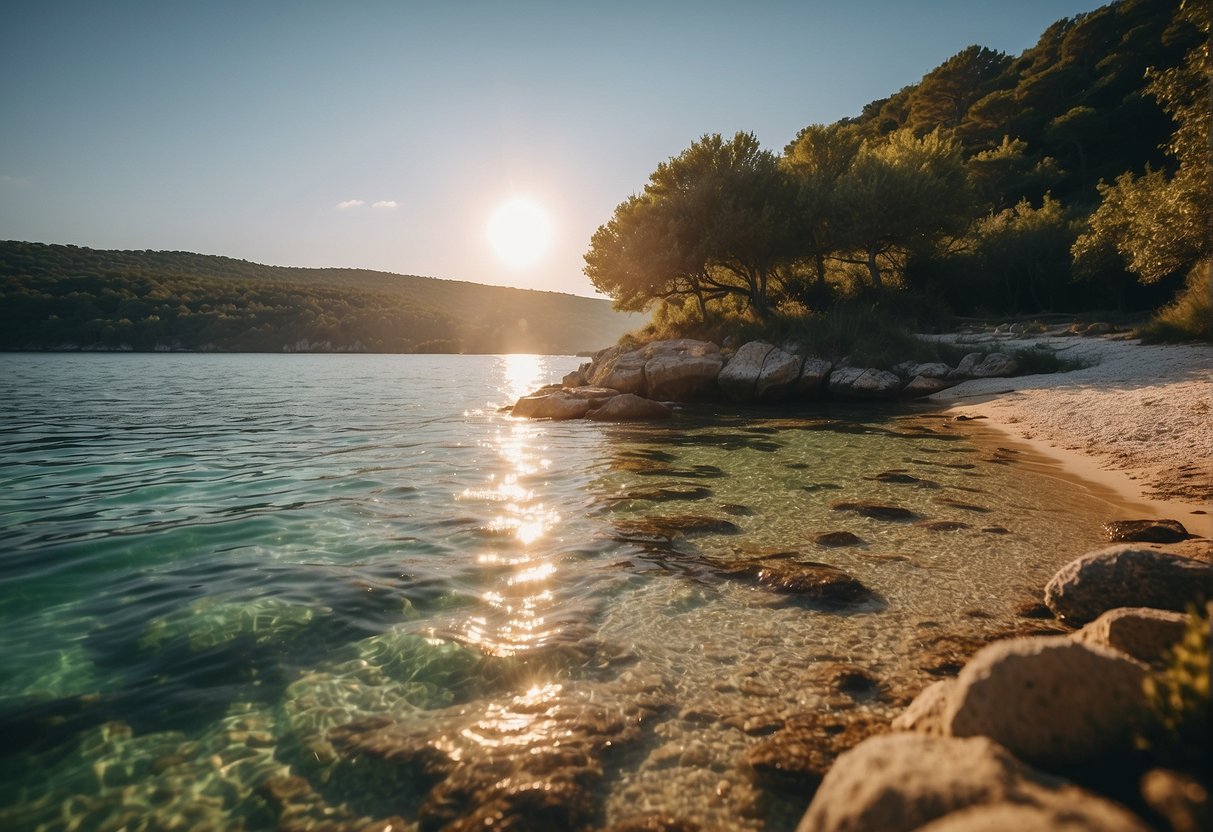 Sandy beaches, crystal-clear waters, and lush green landscapes in Istria